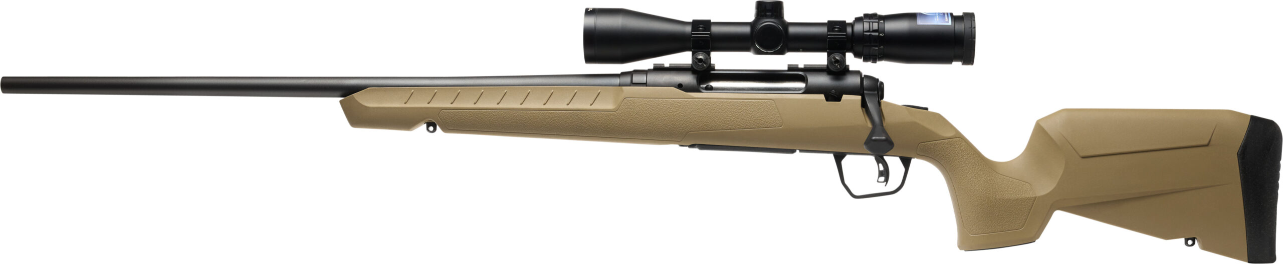 Bolt-action rifle with mounted scope
