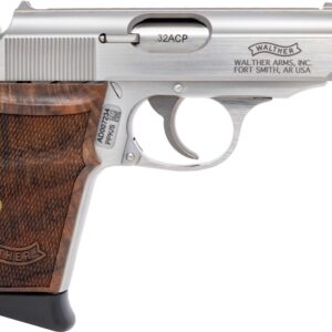 Walther PPK/S .32 ACP pistol with wooden grip