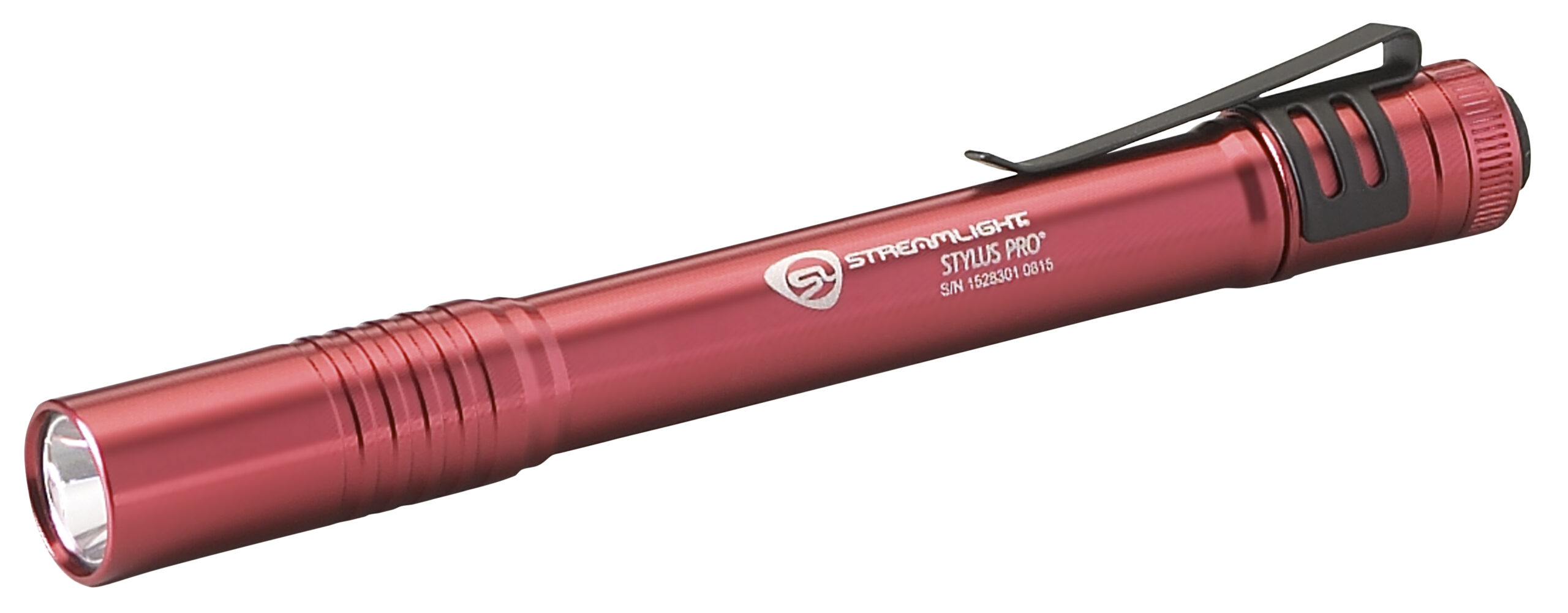 Red Streamlight Stylus Pro penlight flashlight