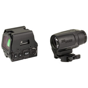 Holographic sight and SIG Sauer magnifier optic