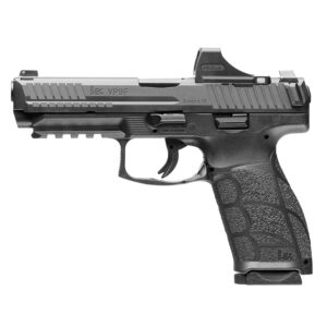 HK VP9F 9mm pistol with red dot sight