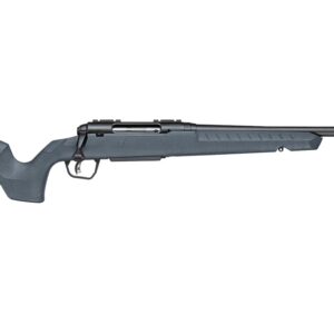 Bolt-action rifle on white background