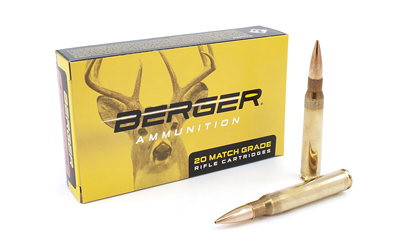 Berger Ammunition box and rifle cartridges
