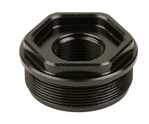 Black metal threaded hex pipe adapter