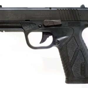Black Bersa .380 semi-automatic handgun