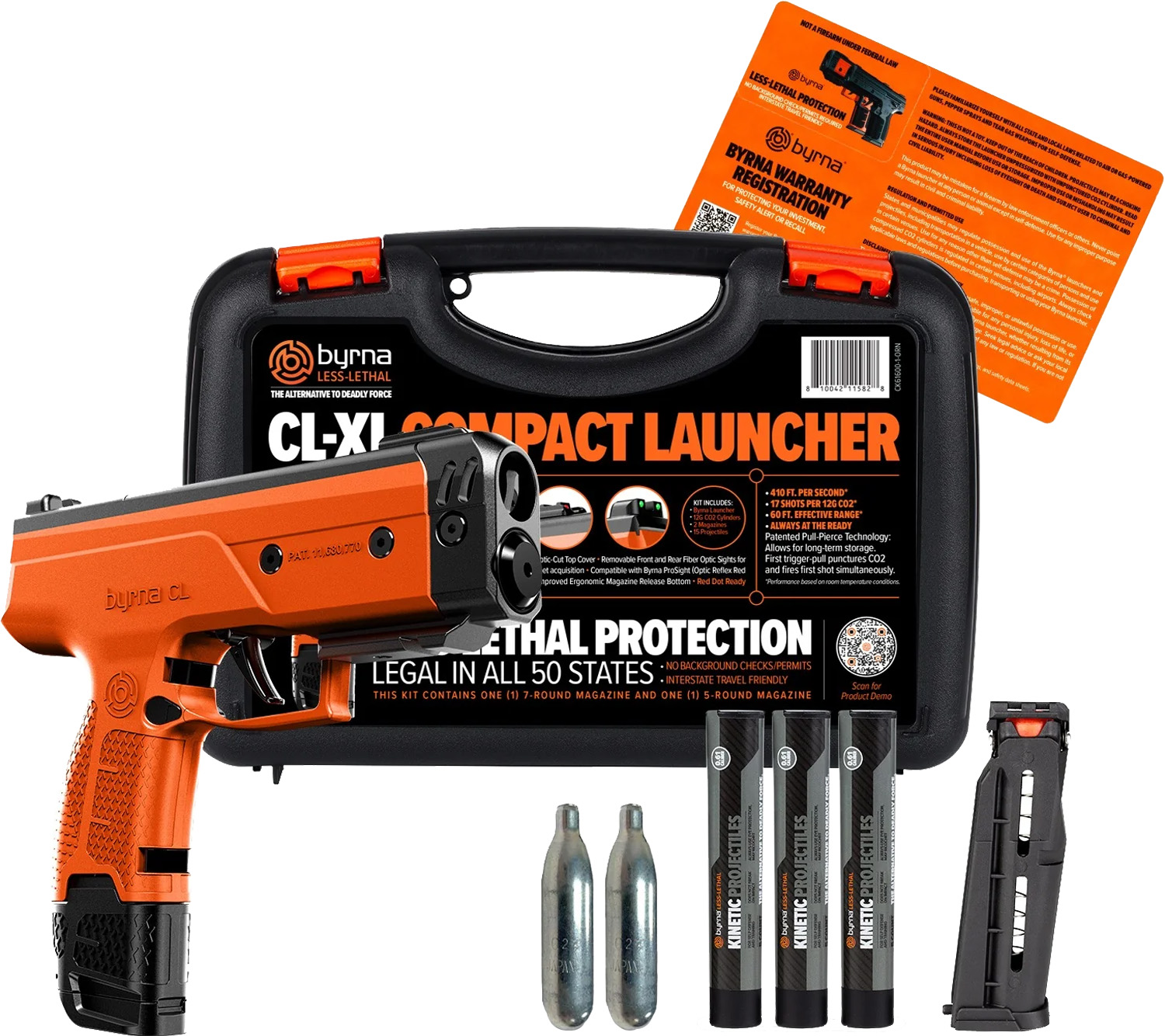 Byrna CL-X compact less-lethal launcher kit