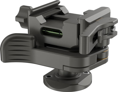 Black adjustable mounting clamp with quick-release lever