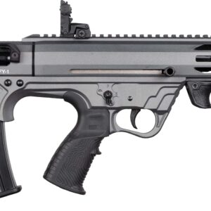 Modern tactical semi-automatic rifle with detachable magazine