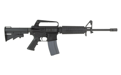 Black M4-style assault rifle on white background