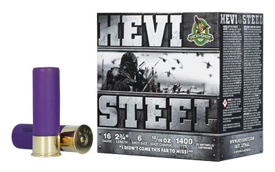 HEVI-STEEL shotgun shells box with purple shells