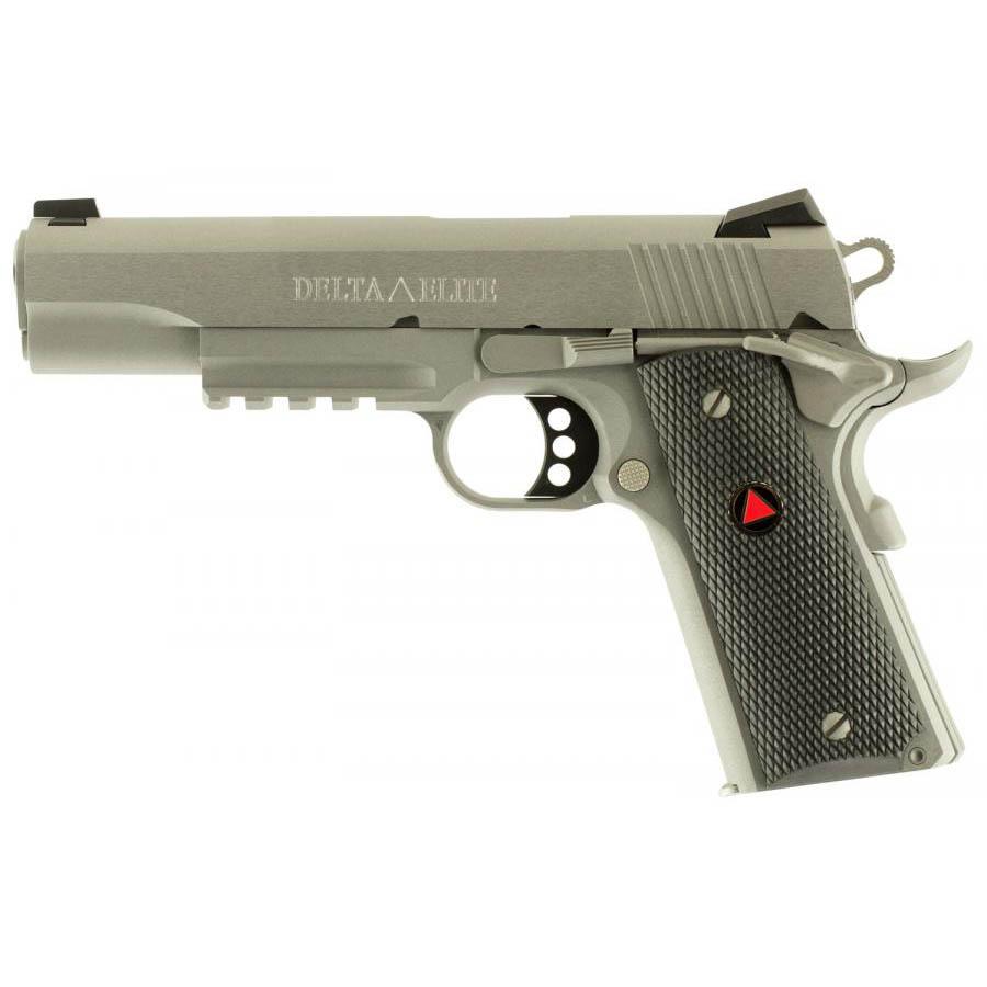 Stainless steel 1911-style Delta Elite pistol