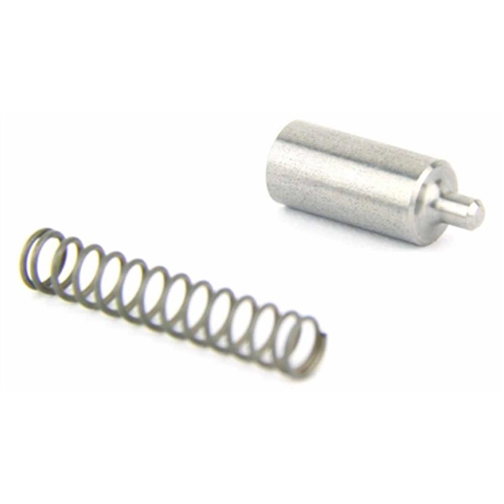 Metal spring and cylindrical pin