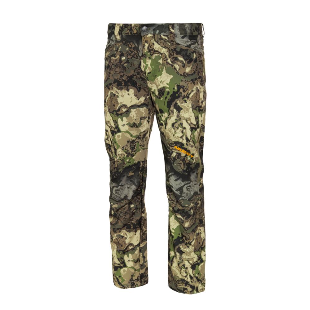 Green and brown camouflage outdoor pants