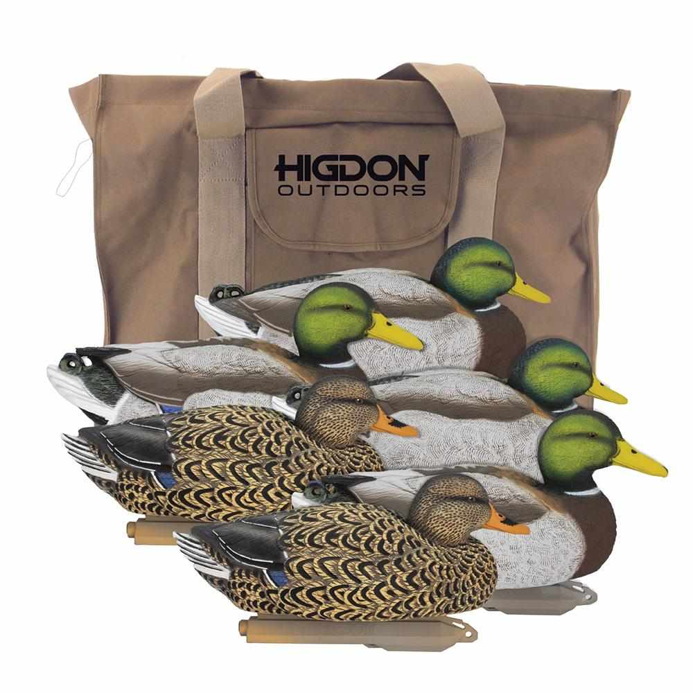 Higdon Outdoors duck decoys with carrying bag