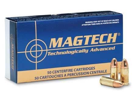 Magtech 50 centerfire cartridges ammunition box