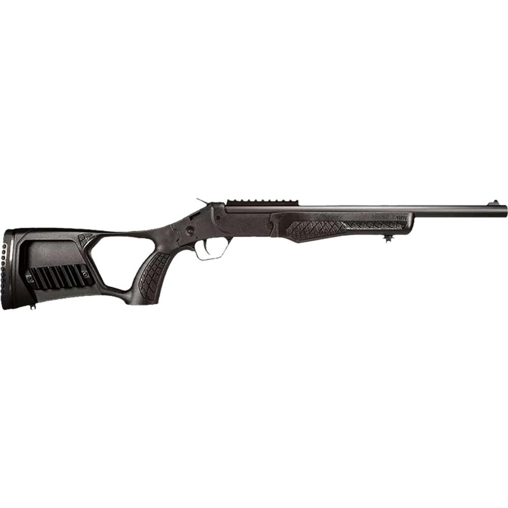 Modern break-action rifle with synthetic stock