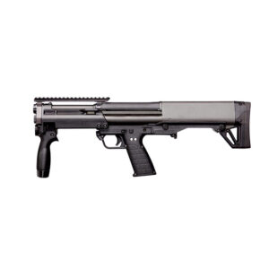 Compact bullpup-style tactical shotgun on white background