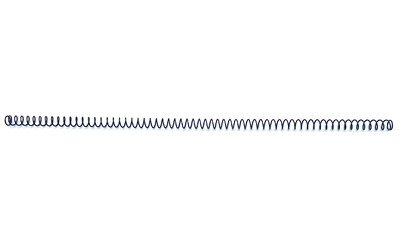 Horizontal coiled line on white background