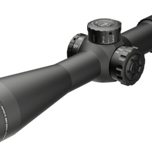 Black rifle scope isolated on white background