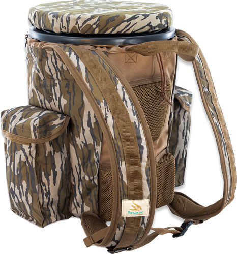 Camouflage hunting backpack with padded straps and pockets
