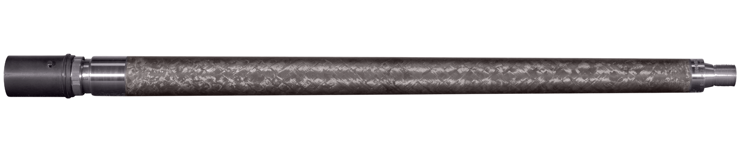 Carbon fiber shaft with metal threaded ends
