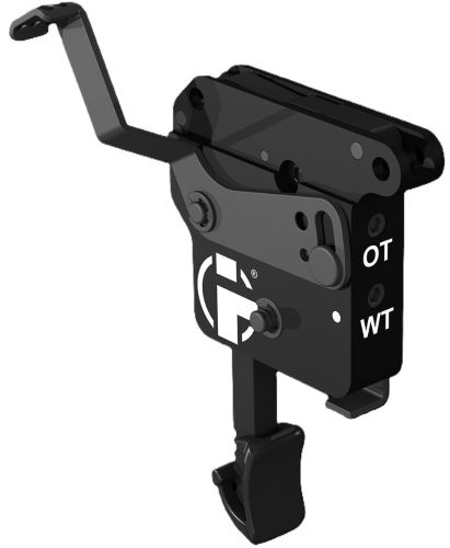 Black metal trigger assembly with selector switch