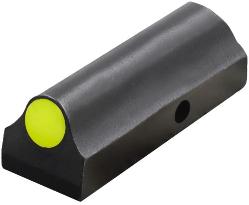 Black metal sight with neon green dot