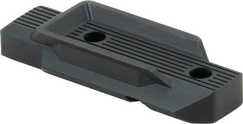 Black plastic ramp with ridged surface and holes