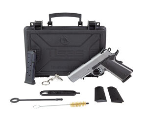 Handgun with case and cleaning accessories