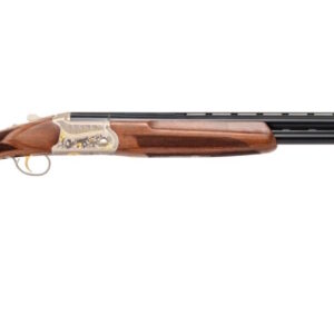 Double-barrel shotgun with wooden stock