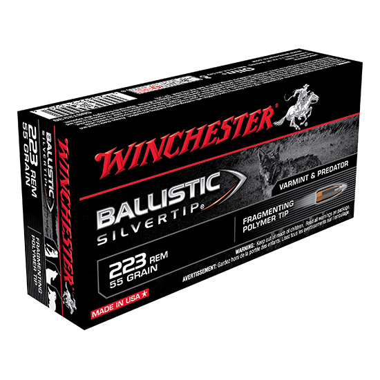 Winchester Ballistic Silvertip .223 Rem ammunition box