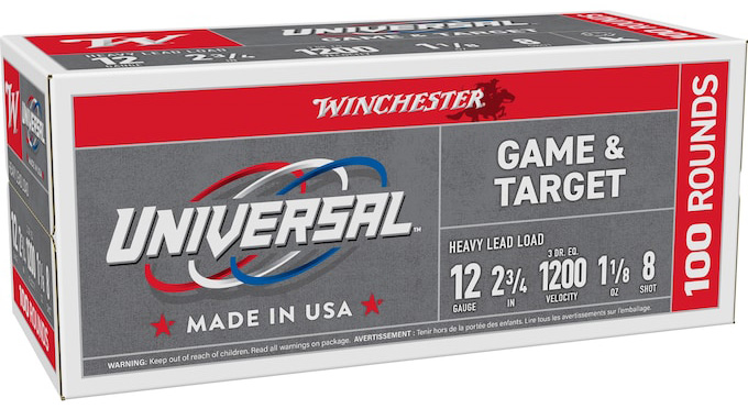Winchester Universal Game & Target shotgun shells box