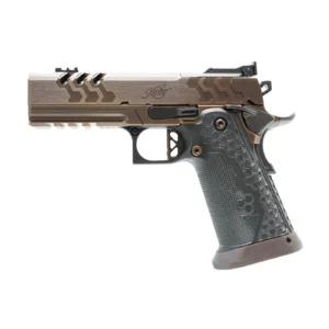 Custom bronze and black Kimber semi-automatic pistol