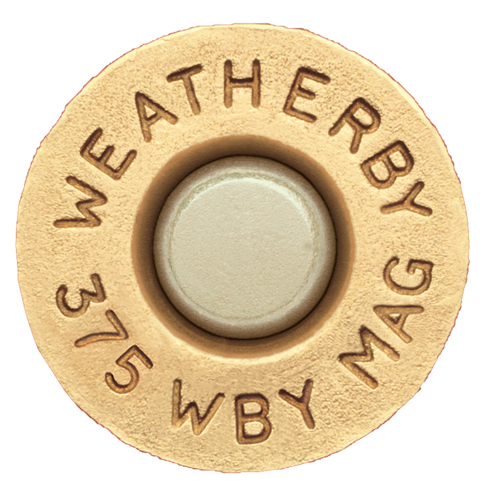 Weatherby Magnum .375 WBY cartridge base headstamp