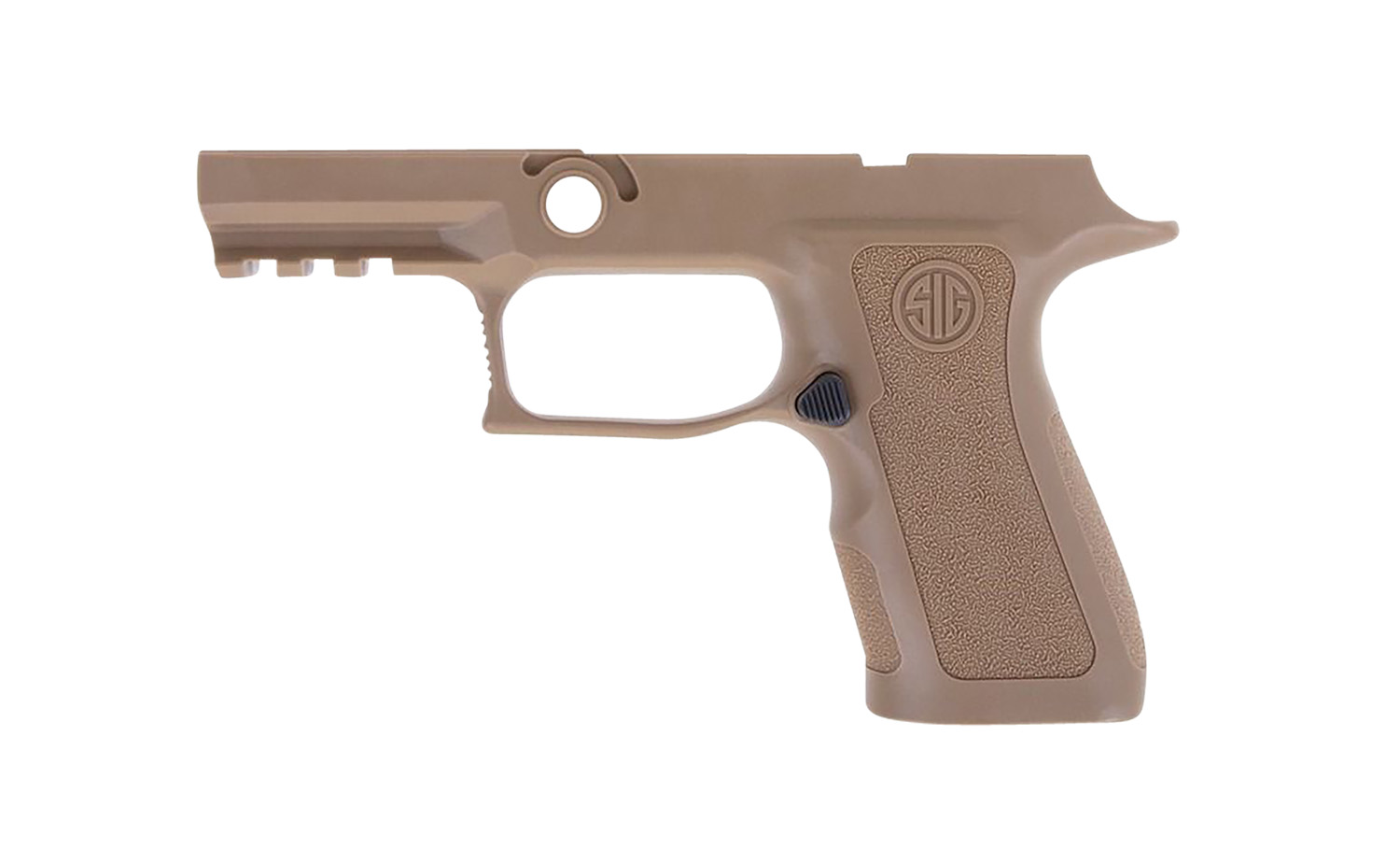 Tan SIG pistol grip frame with trigger guard
