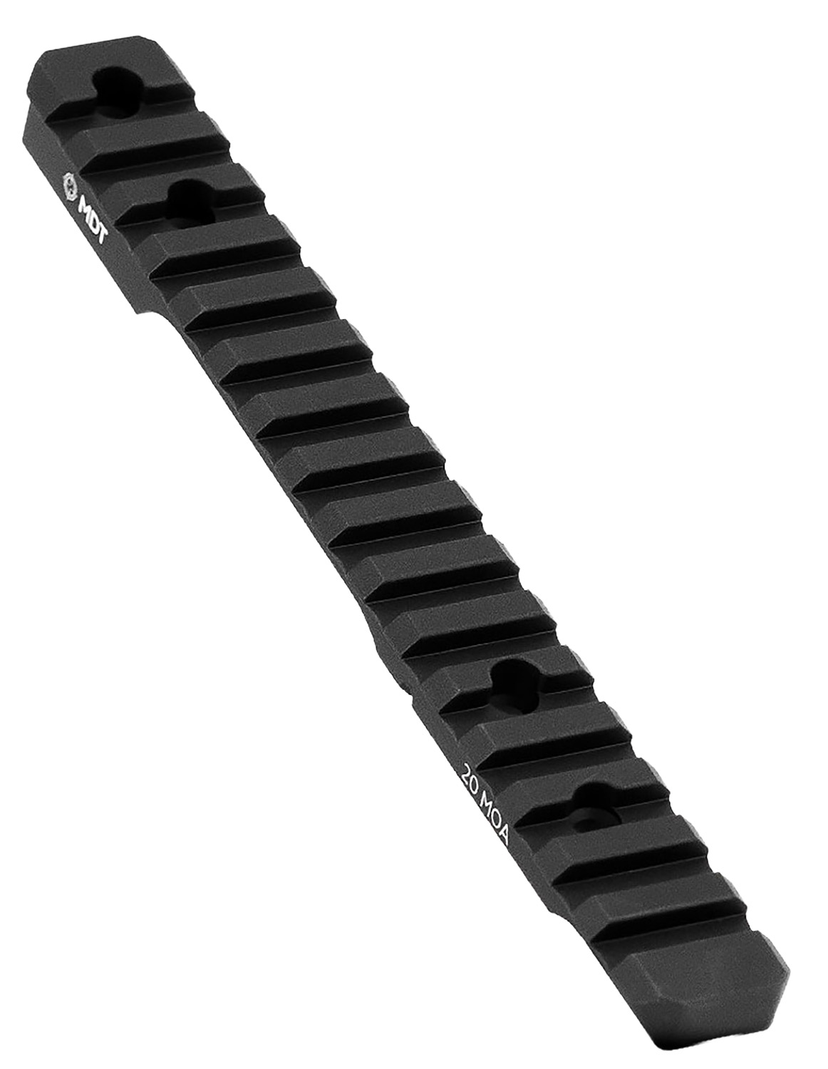 Black 20 MOA Picatinny scope mounting rail