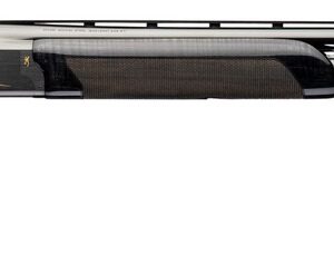 Side view of a black over-under shotgun