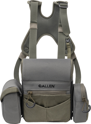 Olive green Allen backpack with padded shoulder harness
