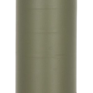 Olive green 30-caliber cylindrical firearm suppressor
