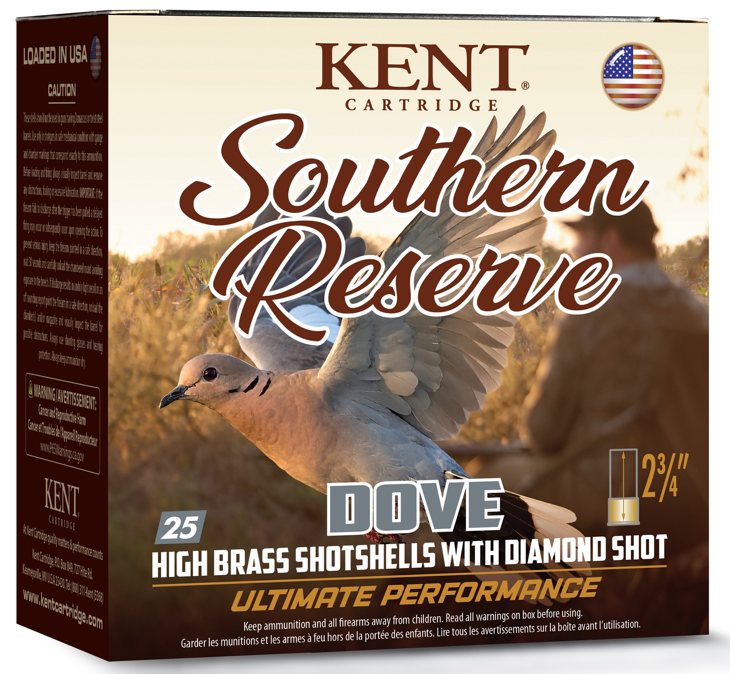 Kent Southern Reserve Dove 2¾-inch shotshell ammunition box