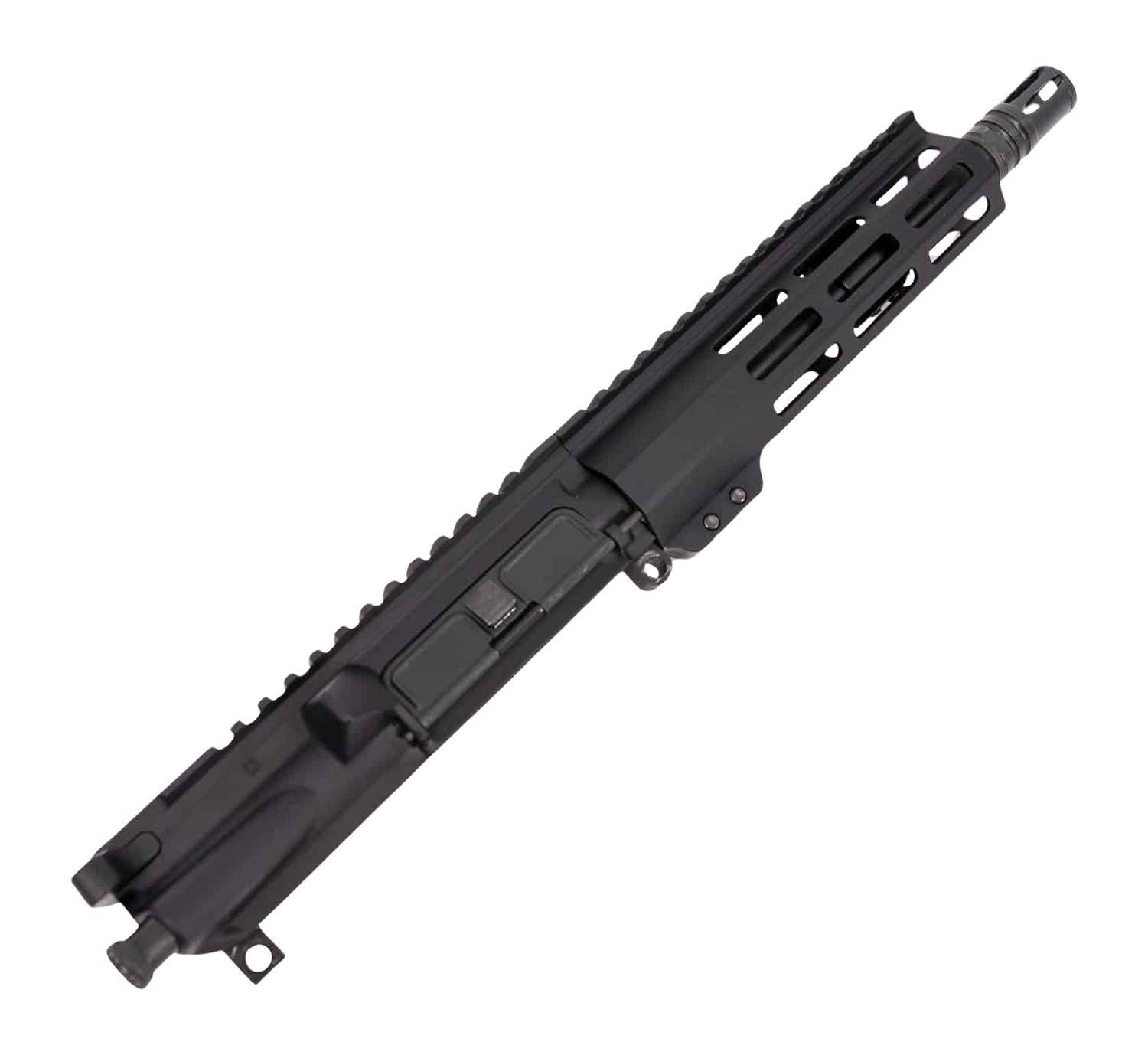 Black AR-style rifle upper receiver assembly