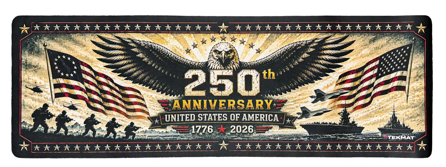 Eagle and military imagery commemorate America’s 250th anniversary