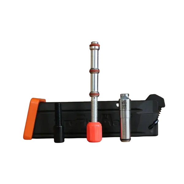 Black and orange manual tube expander tool