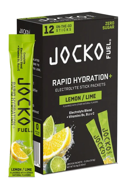 Jocko Fuel Rapid Hydration lemon lime electrolyte stick packets