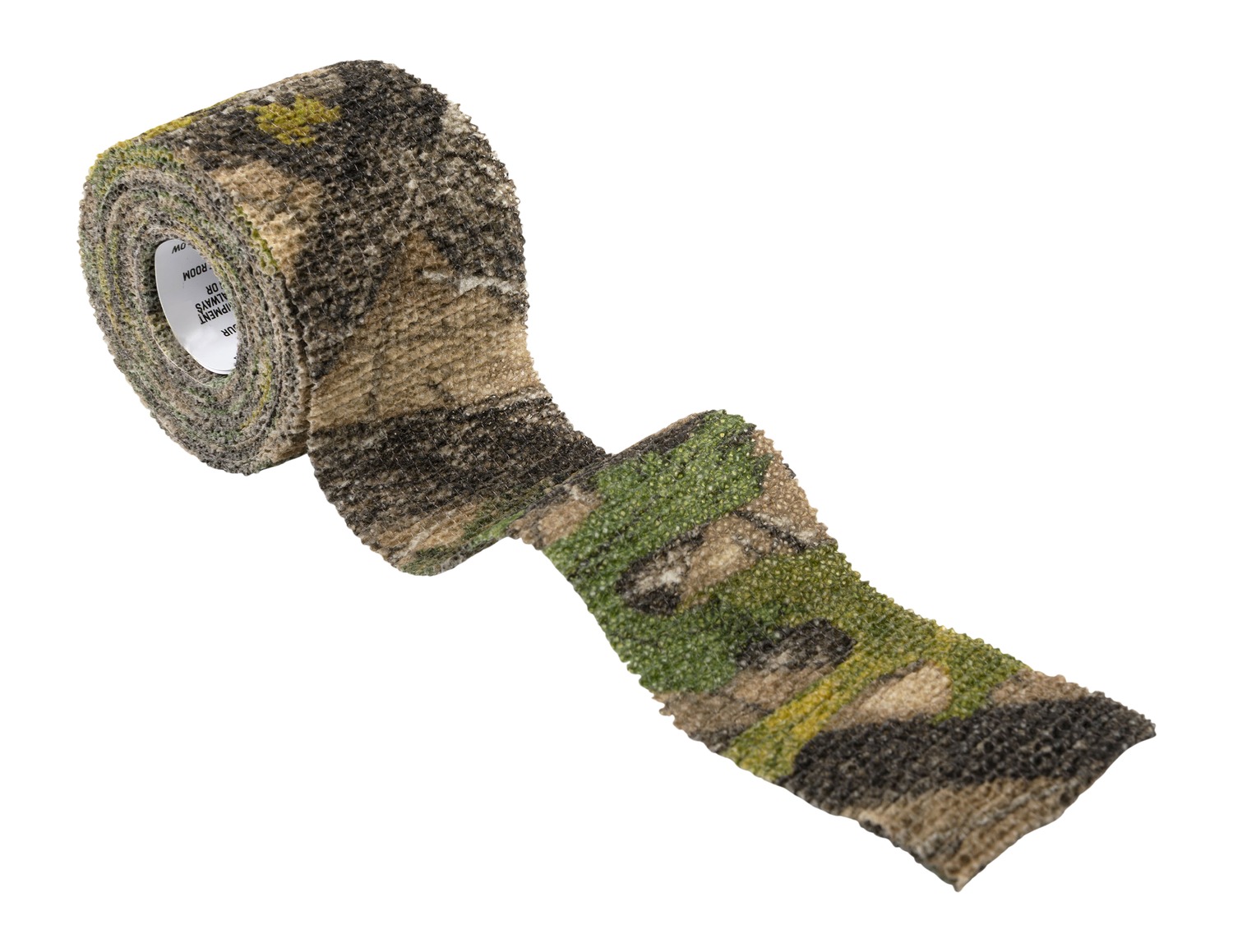 Camouflage-patterned textured decorative ribbon roll