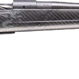 Carbon-fiber bolt-action rifle with threaded muzzle brake
