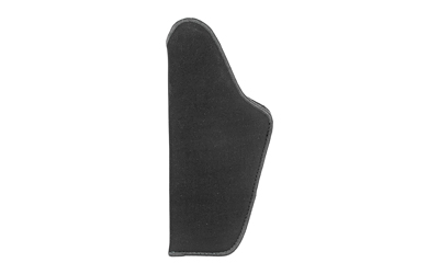 Black molded protective holster on a white background