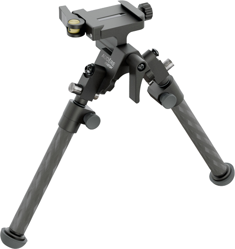 Compact adjustable carbon fiber tripod with mounting clamp