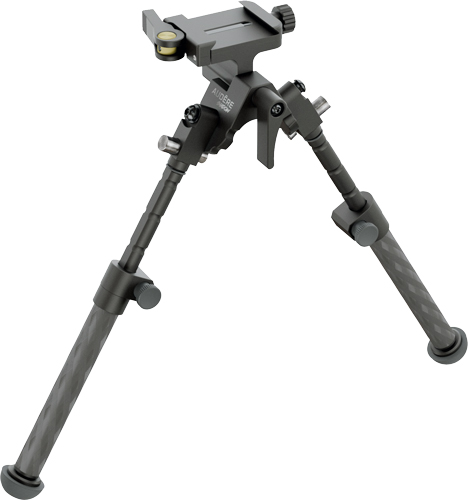 Adjustable rifle bipod with mounting clamp