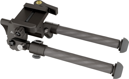 Carbon fiber rifle bipod with adjustable legs and mount